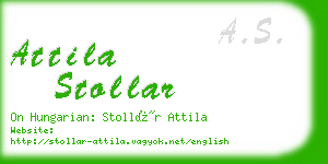 attila stollar business card